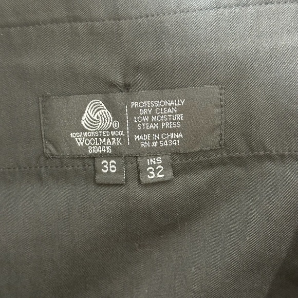 Louis Raphael Luxe Men’s Dress Pants Hidden Extension 36X32. 100% Worsted Wool - Picture 11 of 13